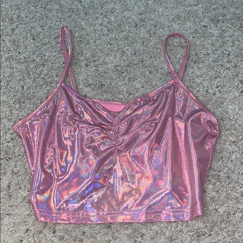 SHEIN Pink cami crop top NWOT